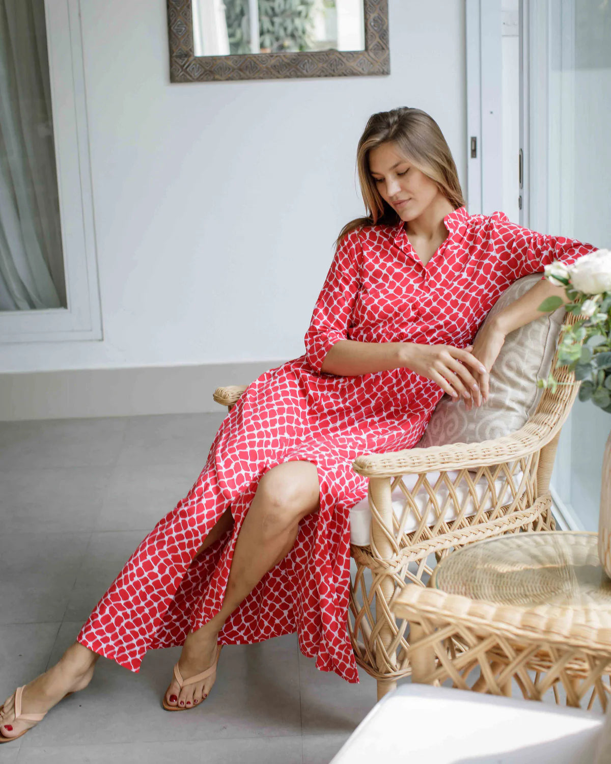 Harlow Dress - Raspberry Net