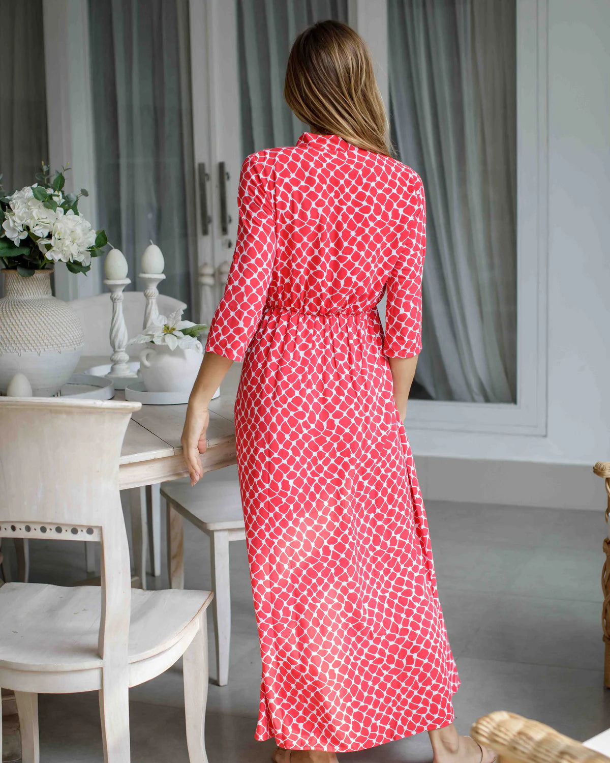 Harlow Dress - Raspberry Net