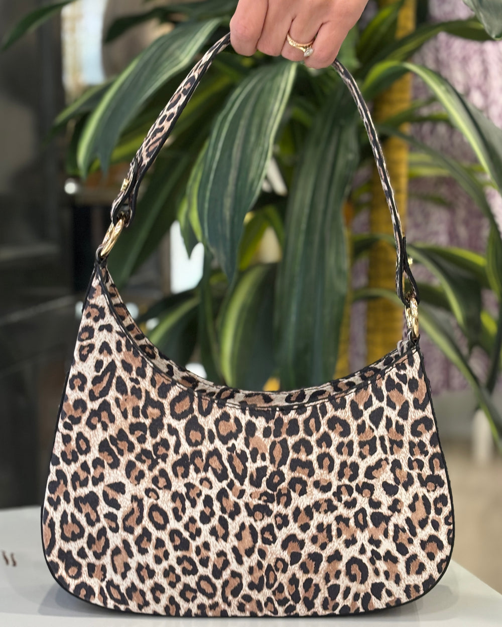 Carrara Leather Bag - Cheetah