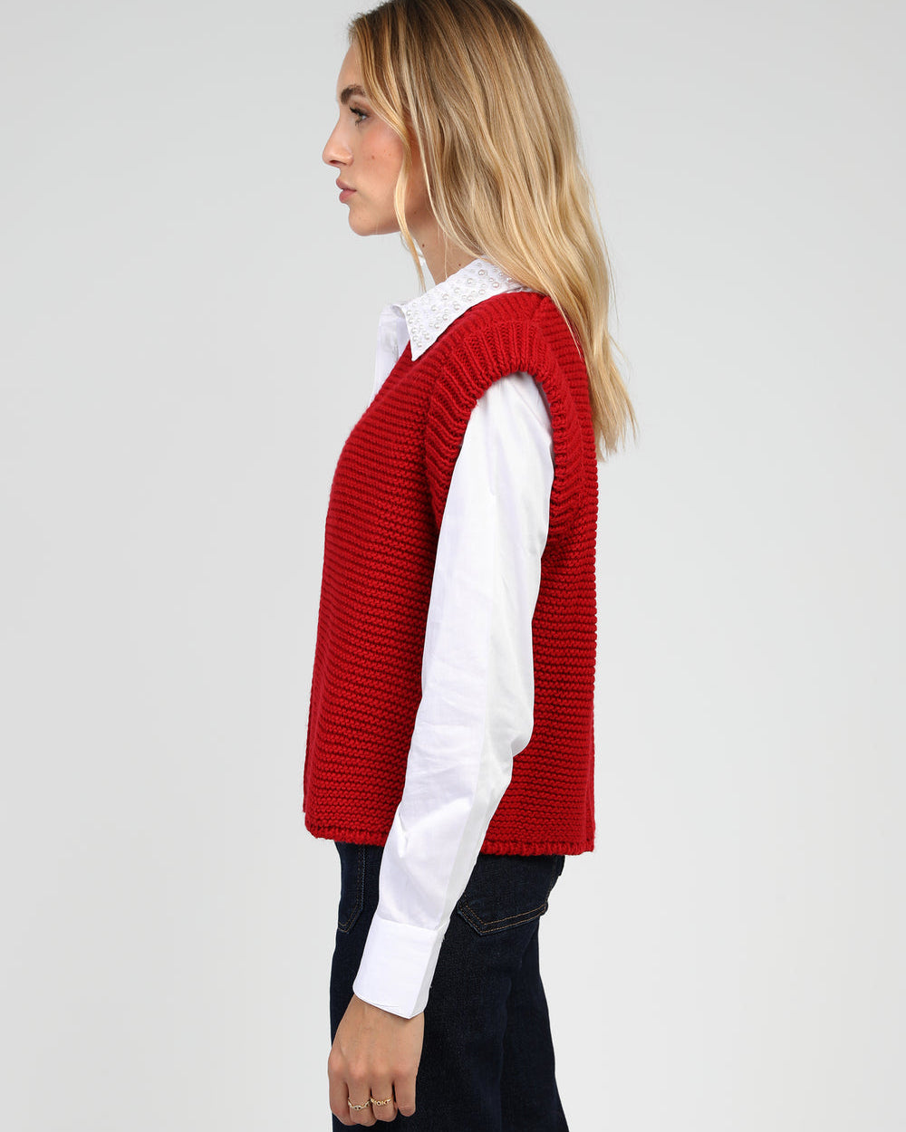 Legringou - Open Cardigan - Fraise