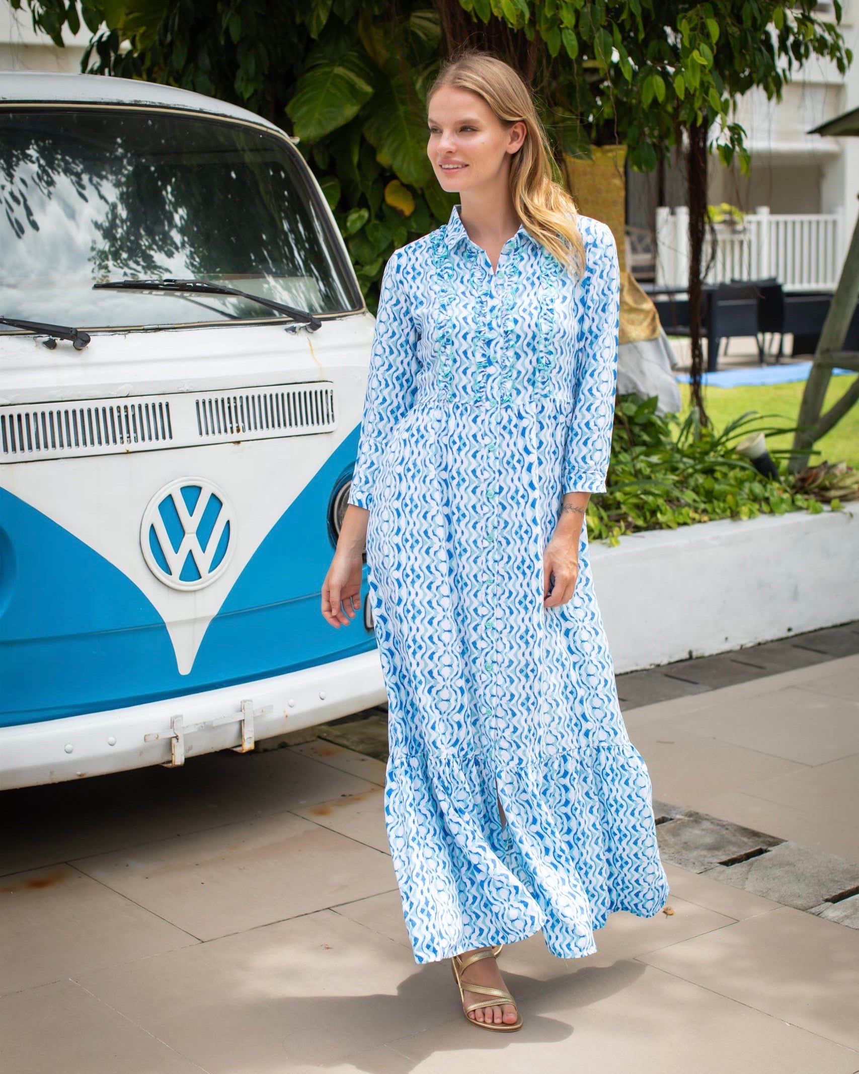 Mia Dress - Cobalt Moyo