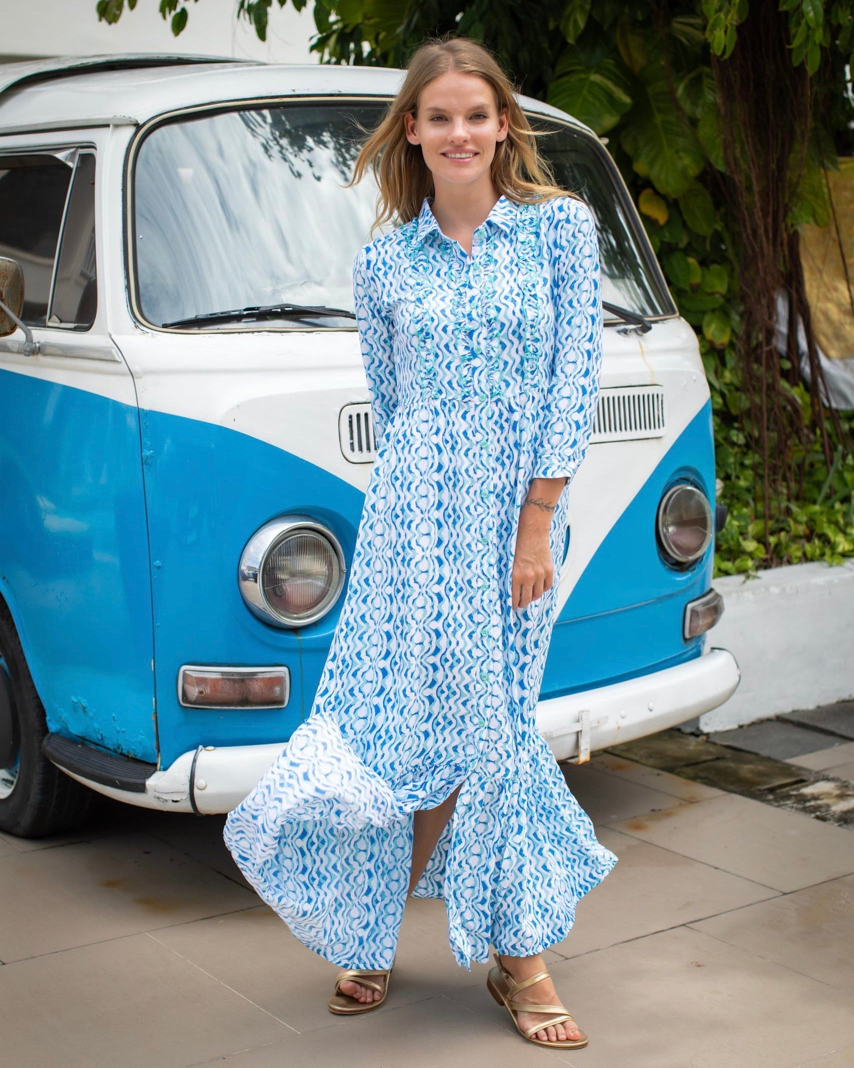 Mia Dress - Cobalt Moyo