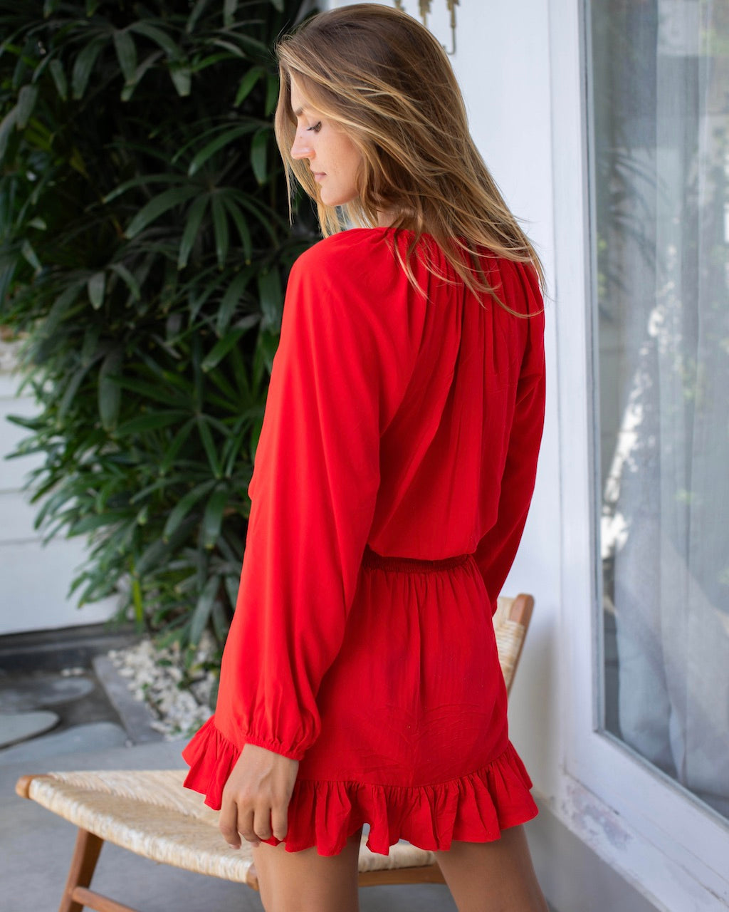 Neve Dress - Poppy Red