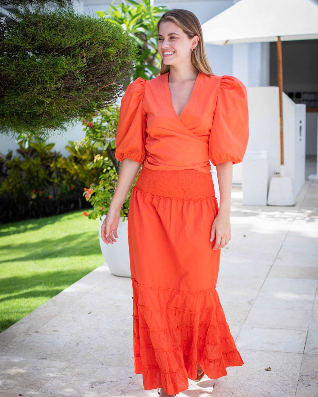 St Tropez Dress/Skirt - Vermillion Orange