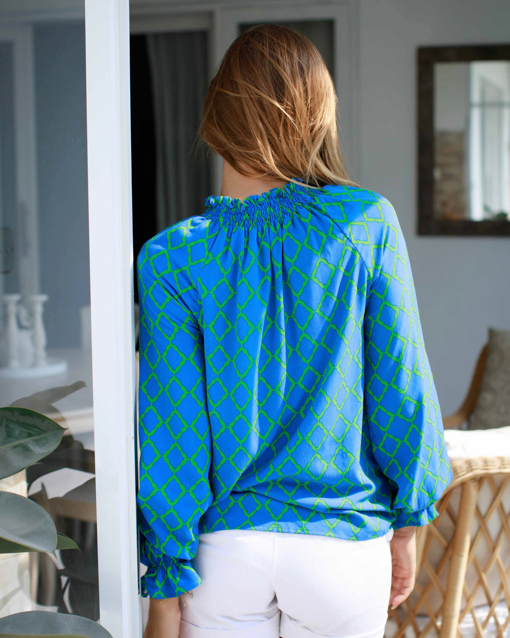 Uma Top - Green Blue Marquise