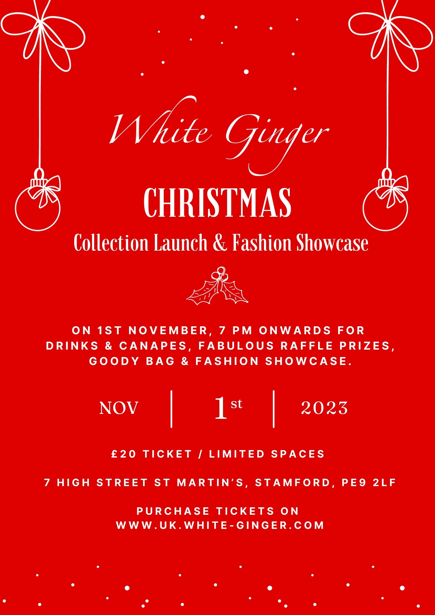 Christmas Shopping Event Ticket