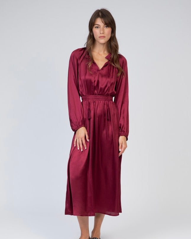 Oxence Dress - Burgundy