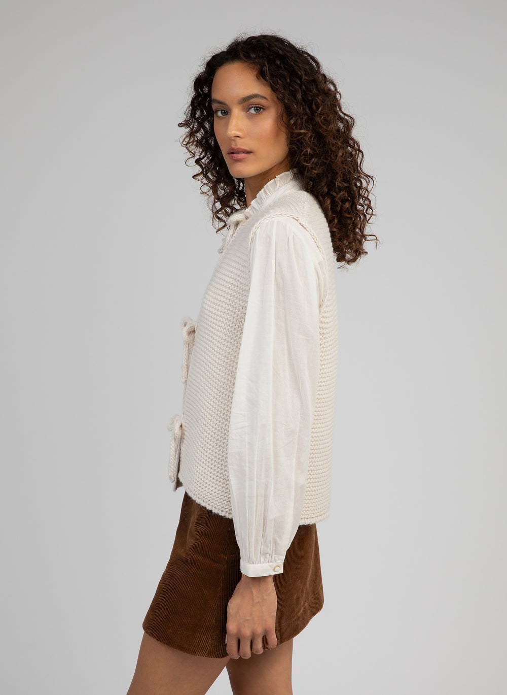 Legringa Cardigan - Ecru