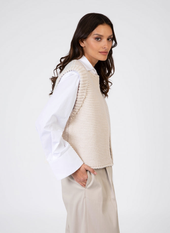 Legringou Open Knit - Ecru