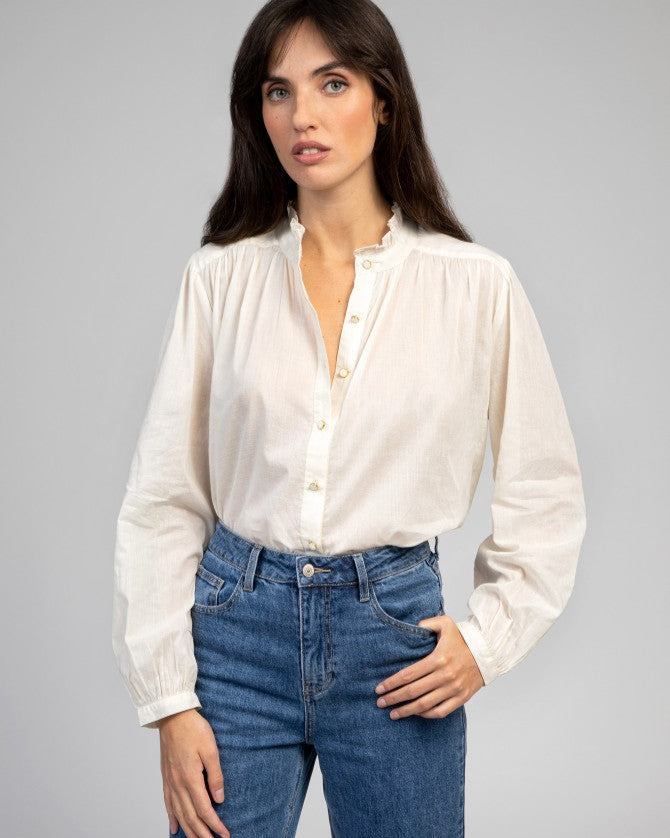 Saminy Blouse - Blanc