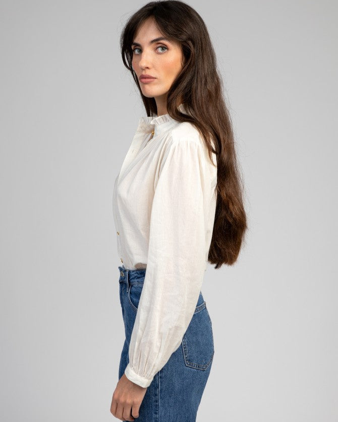 Saminy Blouse - Blanc