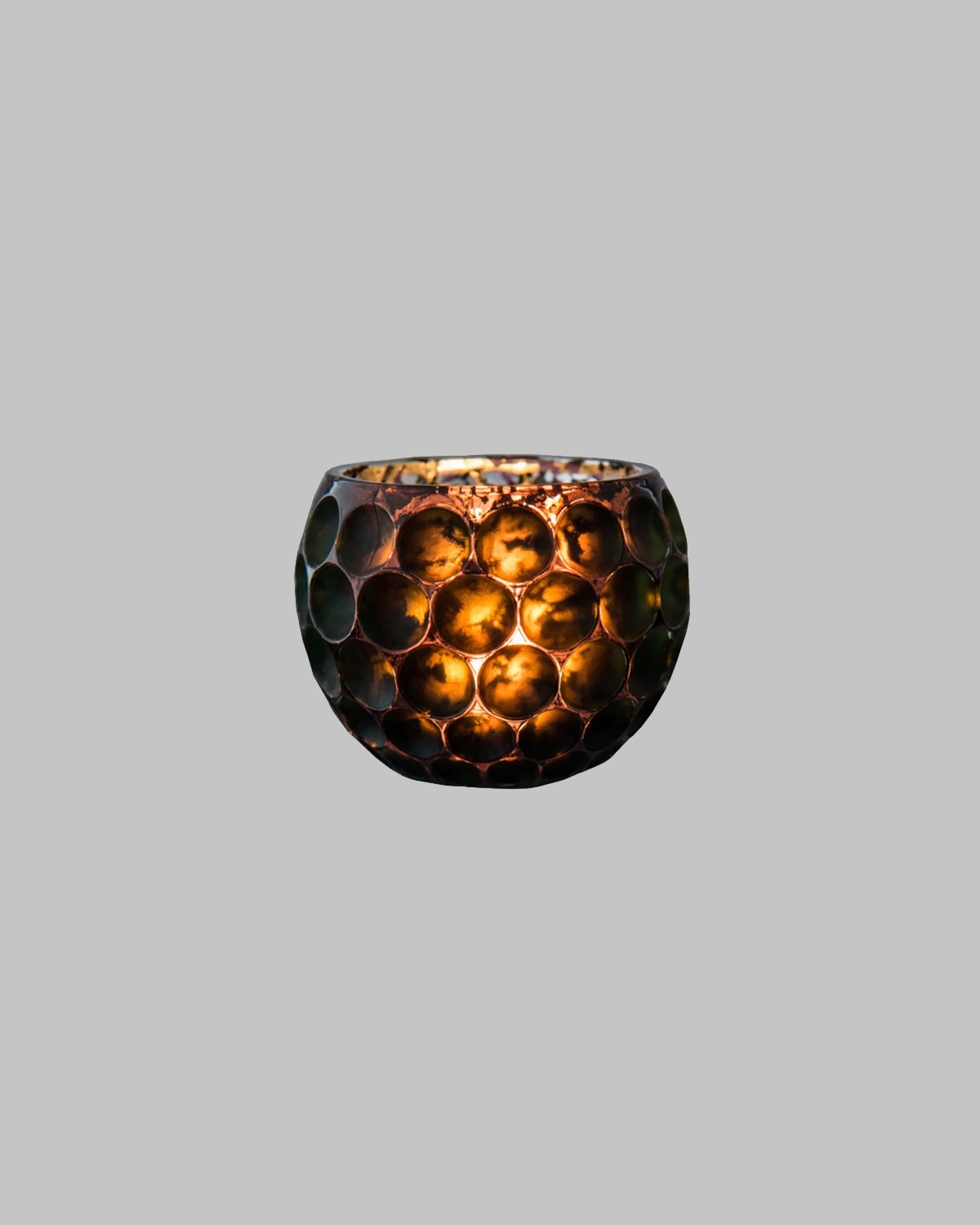 Dark Green Metallic Votive