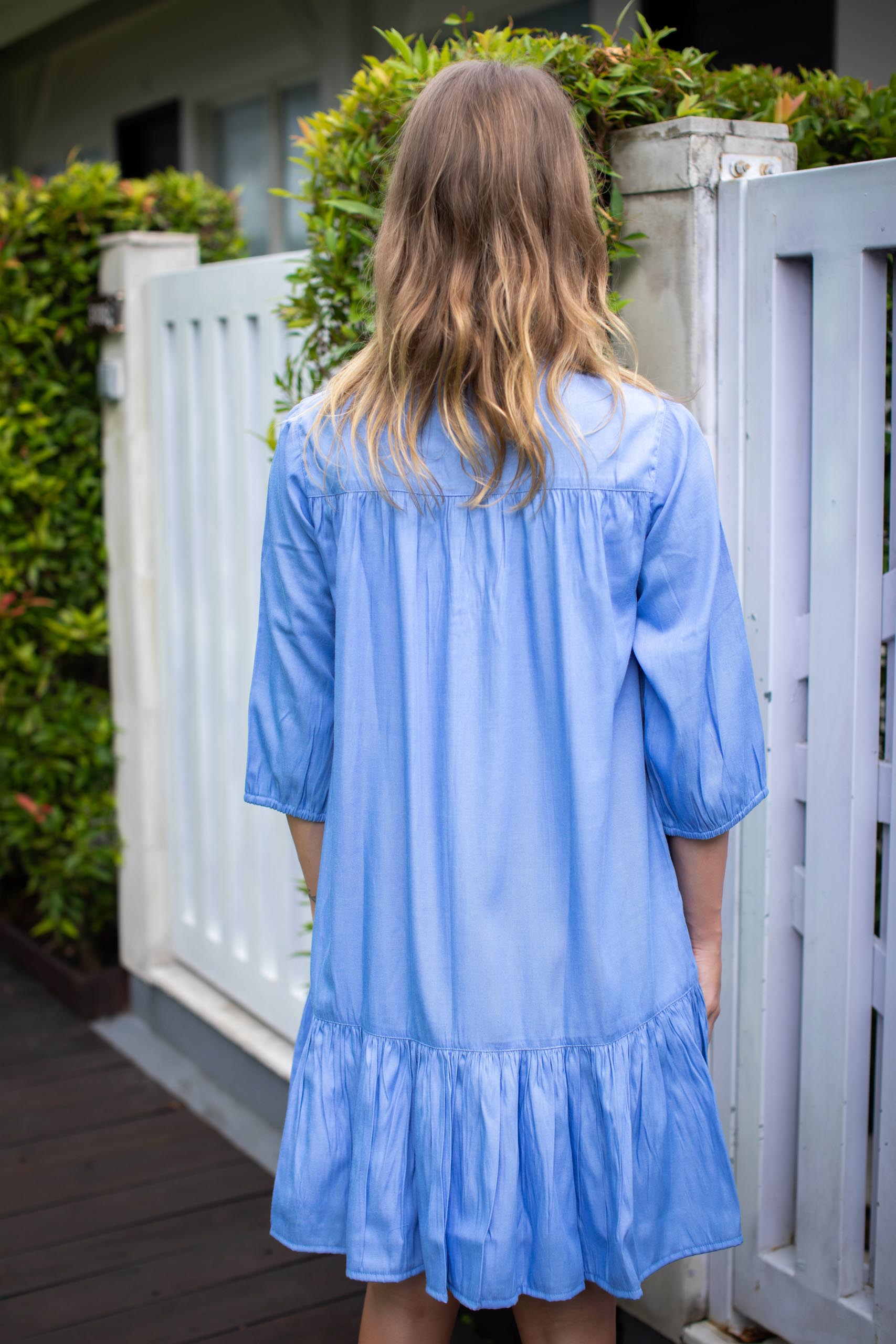 Dora Dress - Denim Blue
