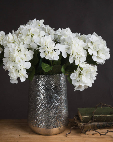White Hydrangea Faux Flower Bouquet