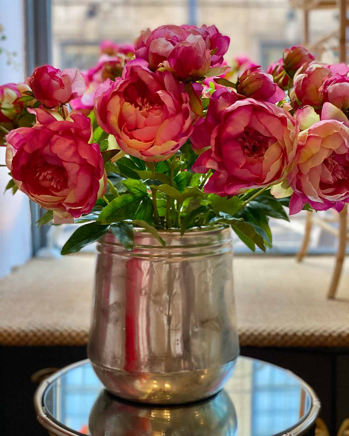 Pink Peony Stem
