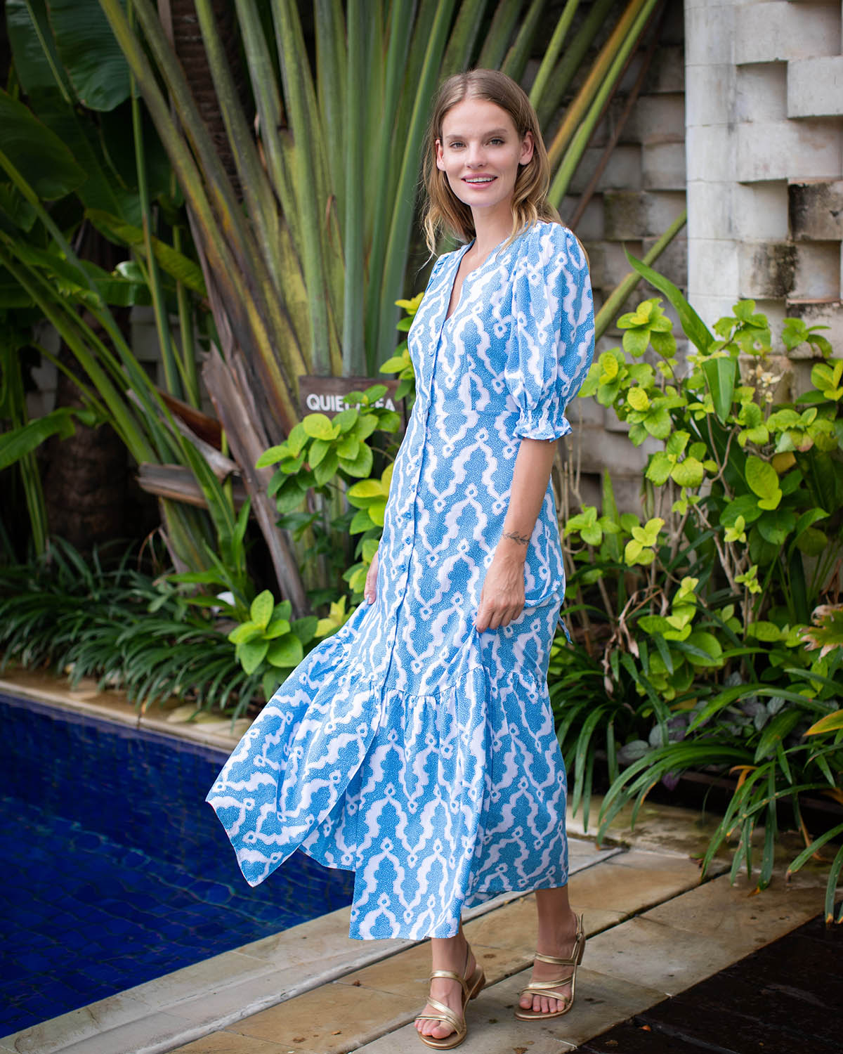 Margot Dress - Cobalt Andonara