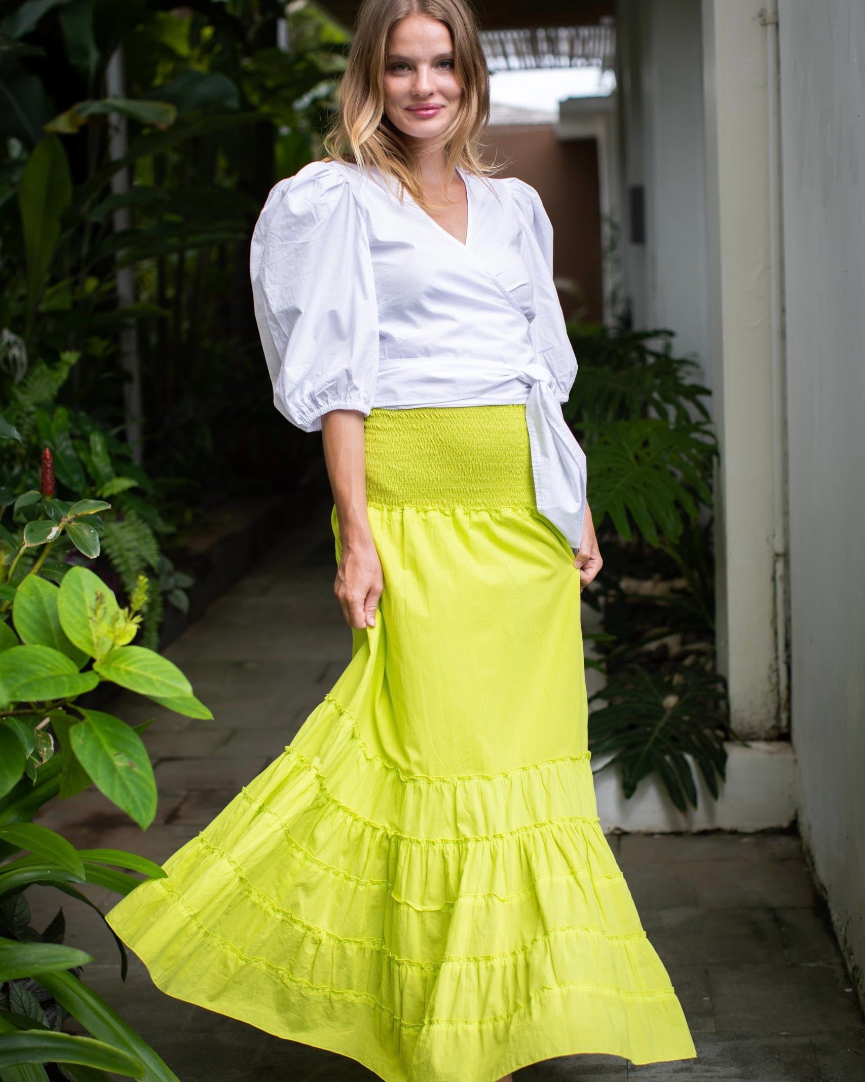 St Tropez Dress/Skirt - Acid Lime
