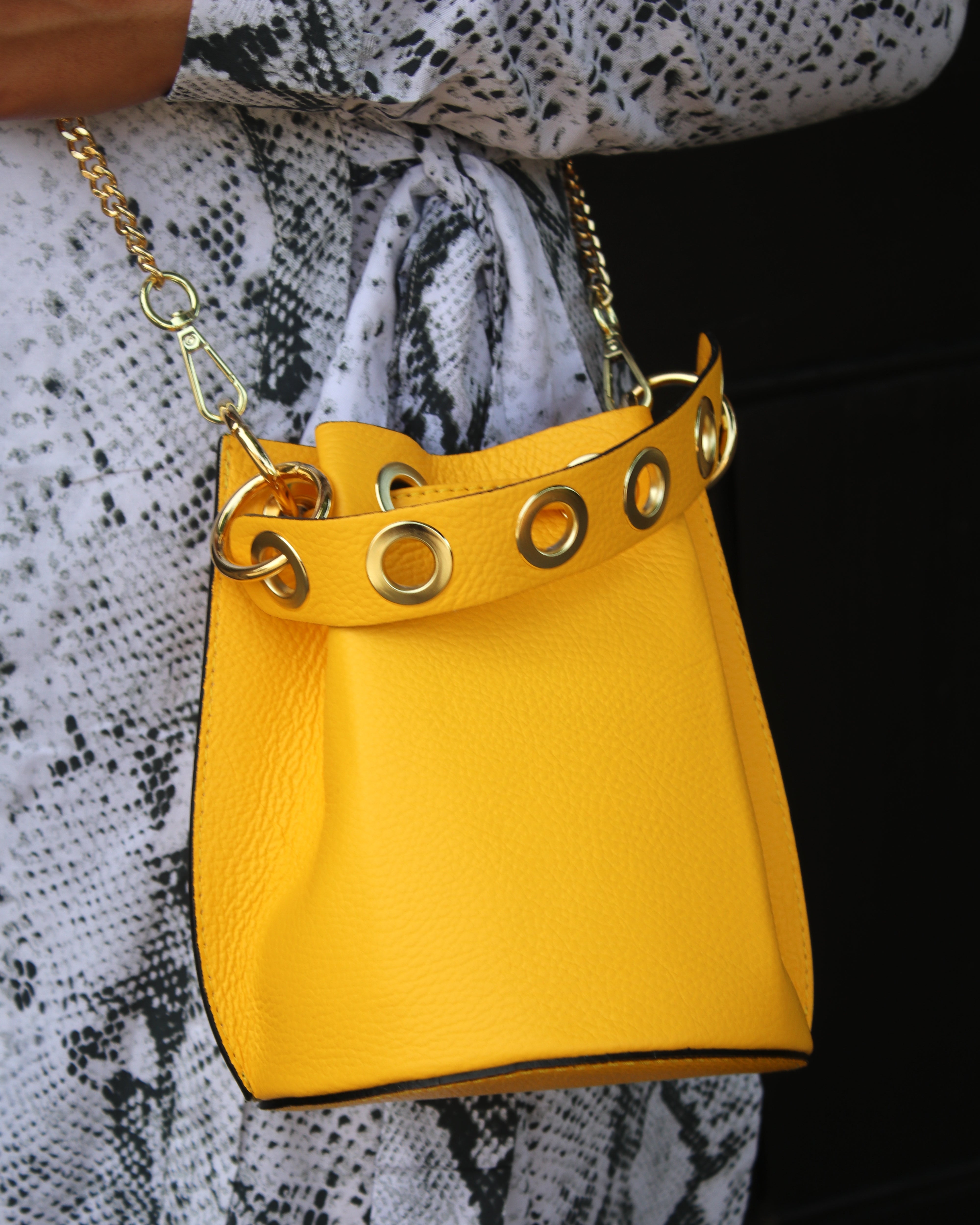 Yellow Bucket Bag