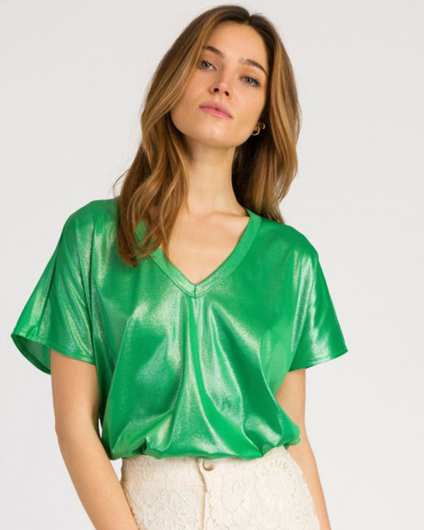 Agnes Iridescent T-shirt - Green