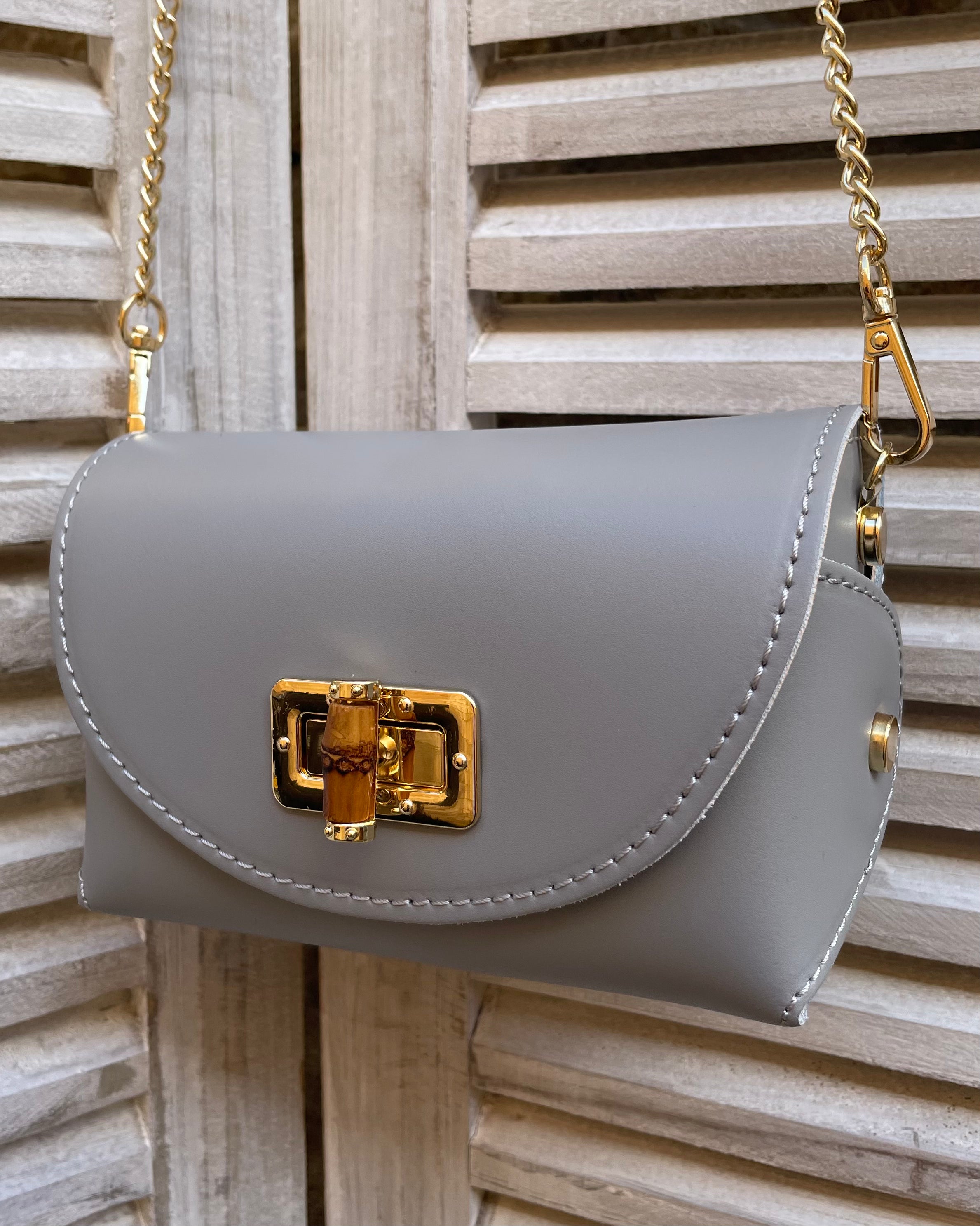 Roma Bag with Bamboo Clasp