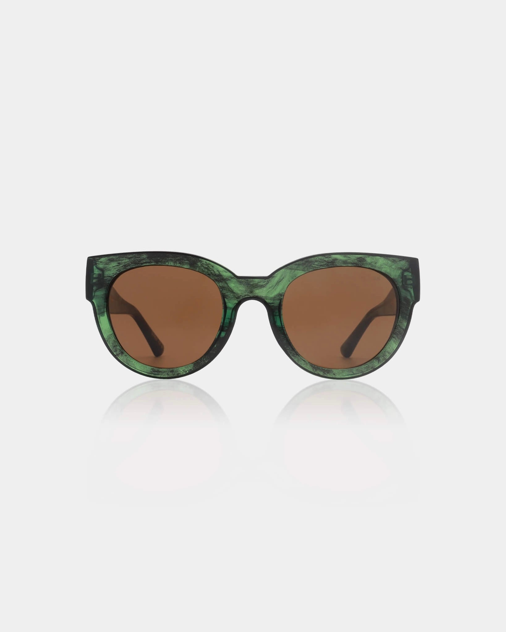 Lilly Sunglasses - Green Marble Transparent