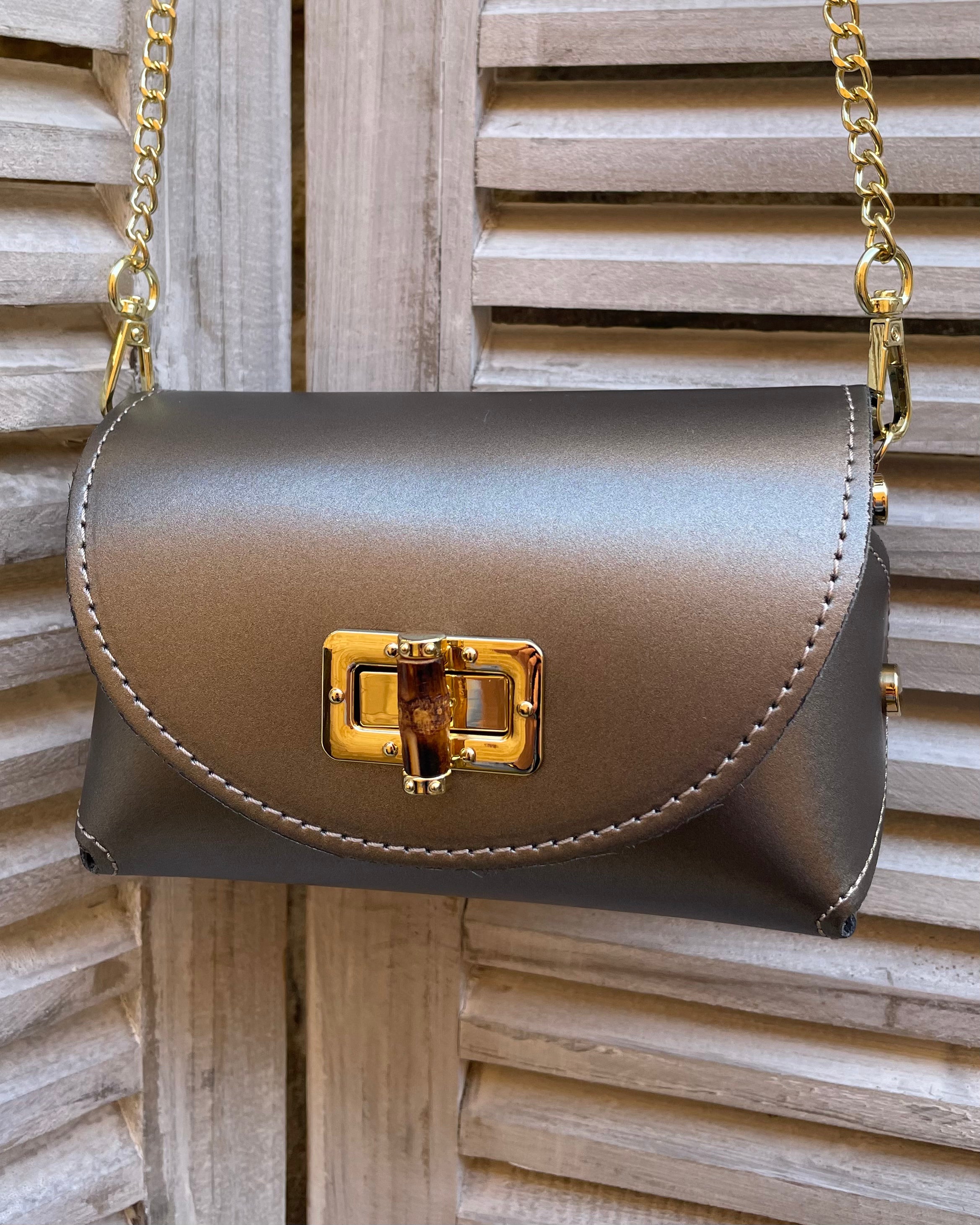 Roma Bag with Bamboo Clasp