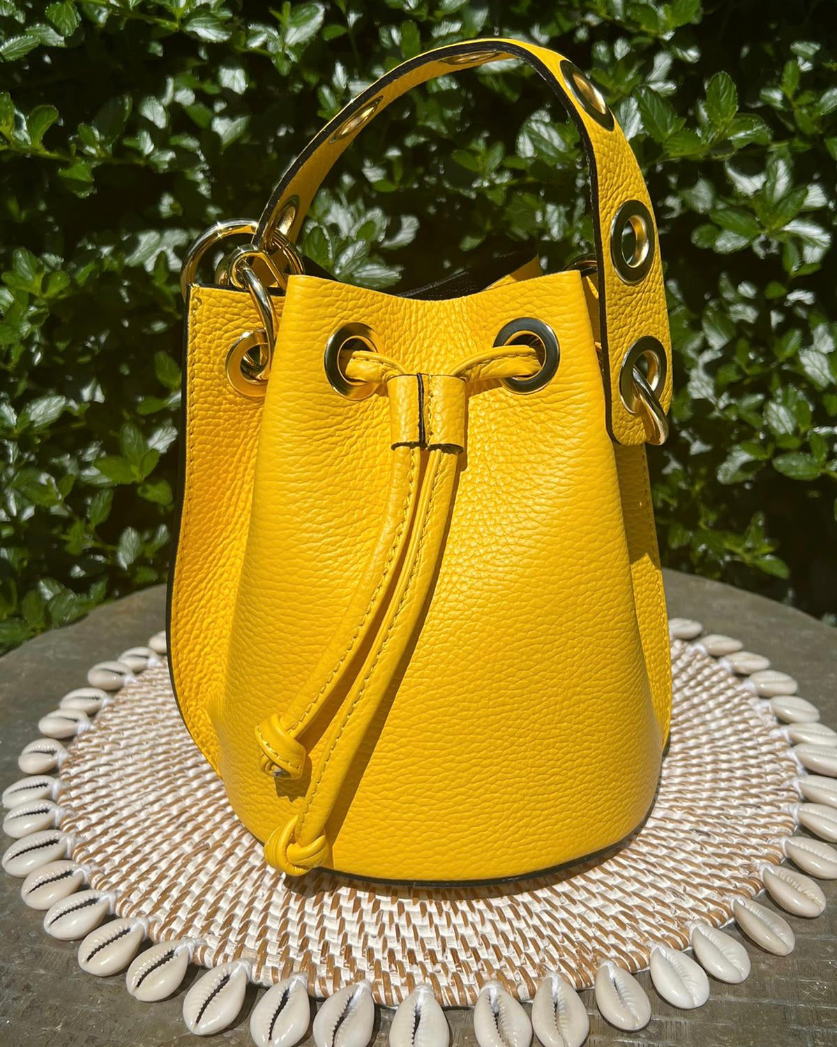 Yellow Bucket Bag