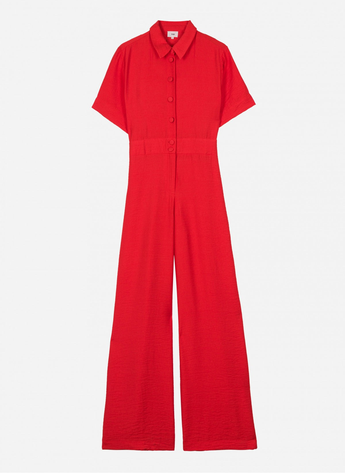 Mindy Shirt Collar Jumpsuit