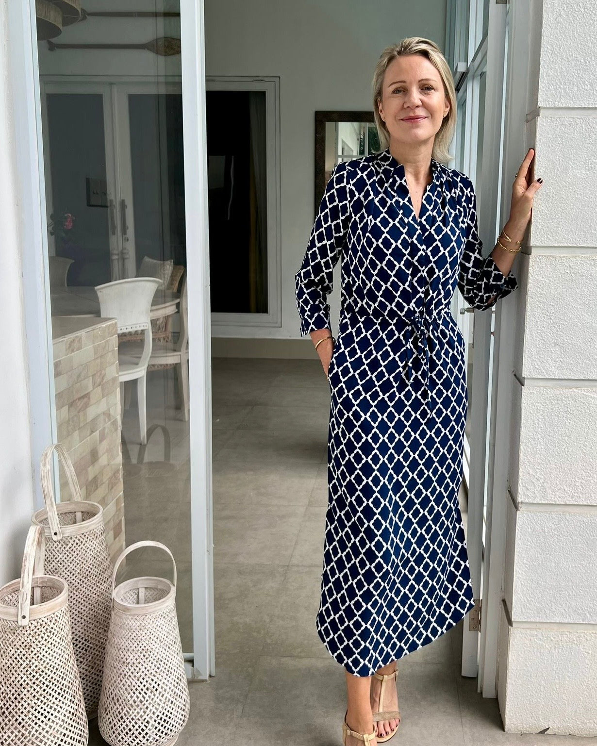 Eva Long - Navy Marquis