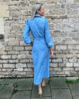 Simmi Dress Corduroy - Blue