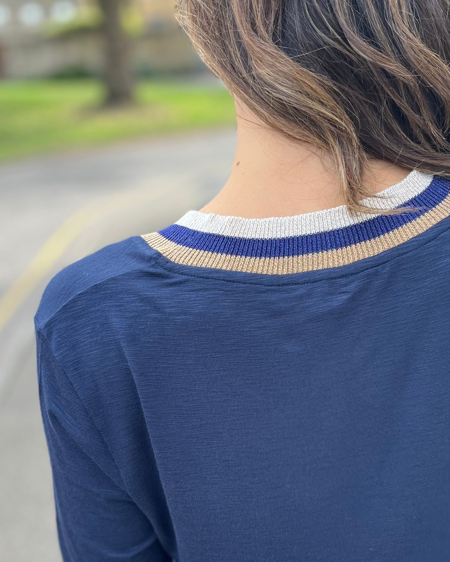 Tongali Top - Navy