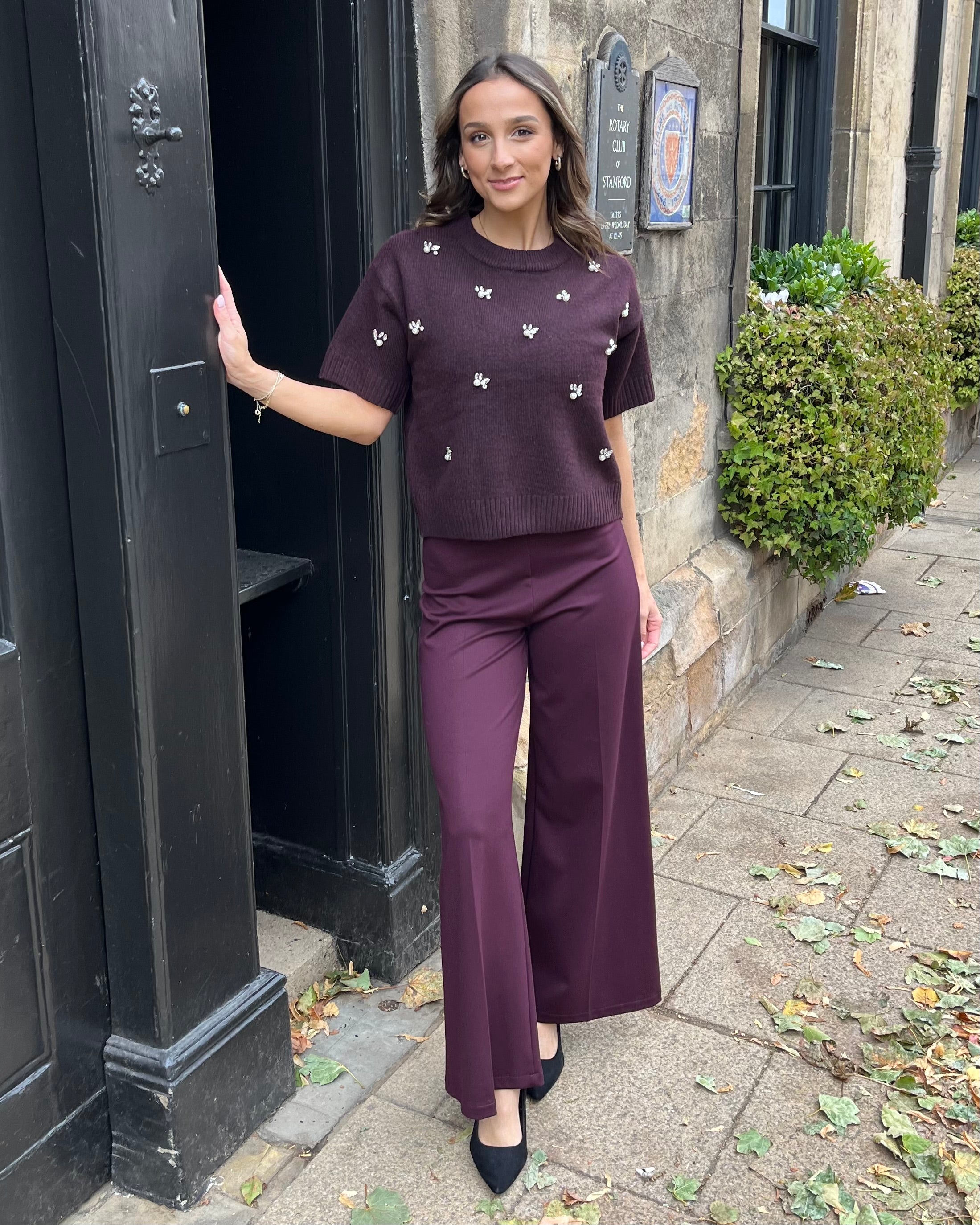 Nelida Knit - Wine