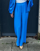 Pacome Wide leg Corduroy Trousers - Blue or Navy