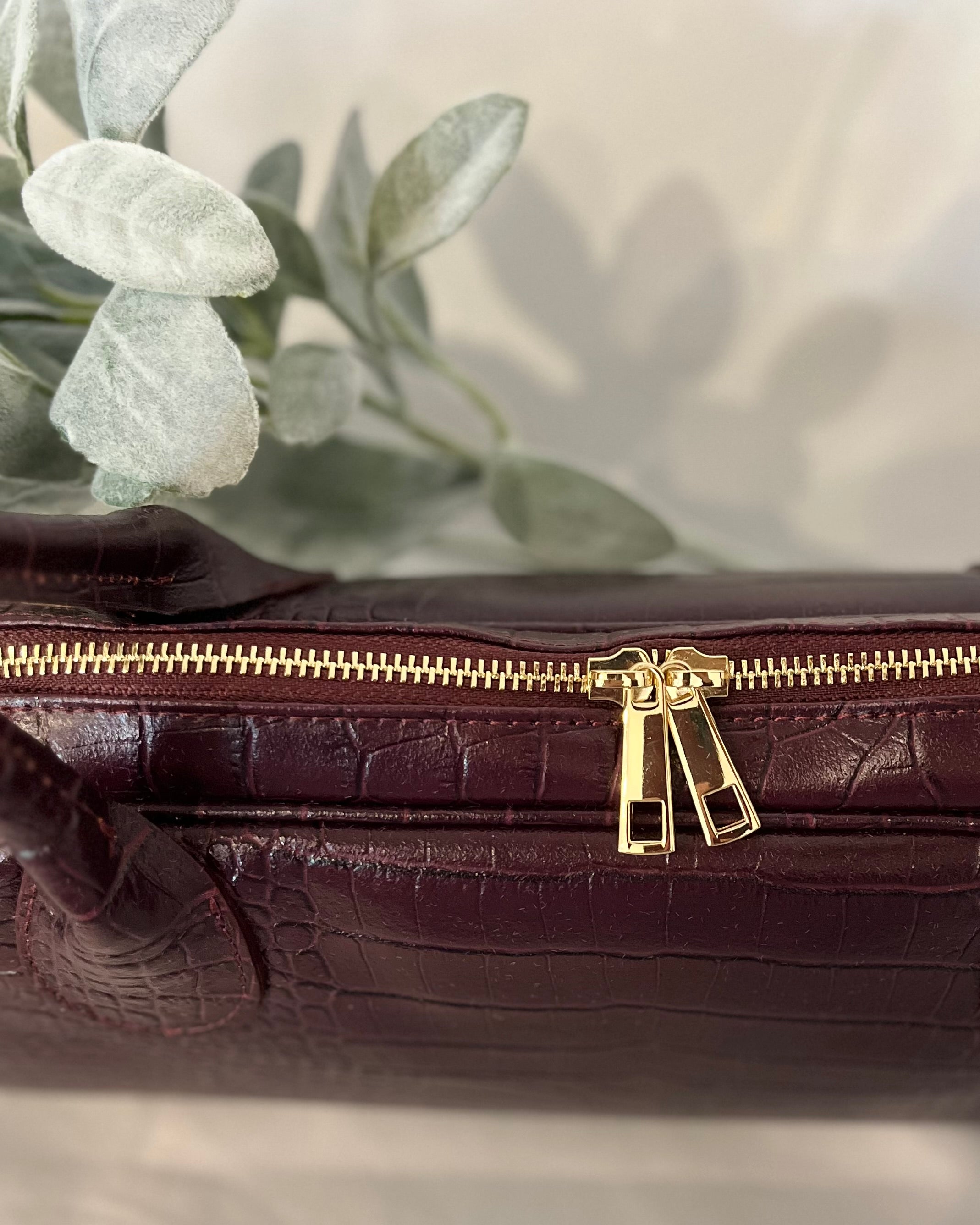 Dolce Bag - Burgundy Croc