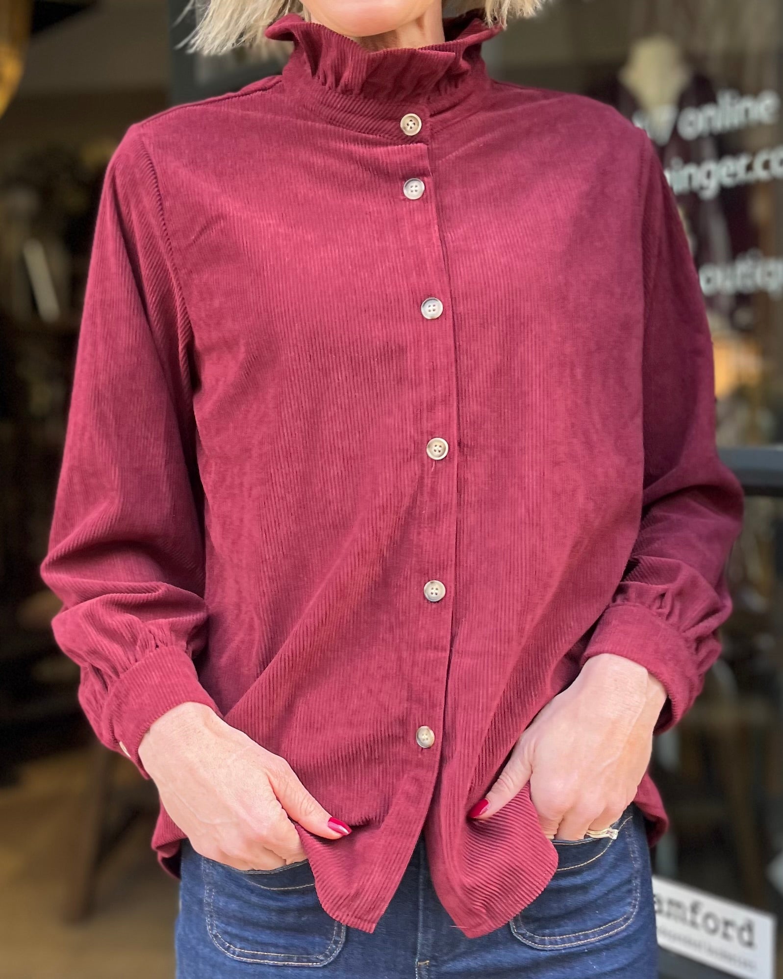 Cordelia Corduroy Blouse