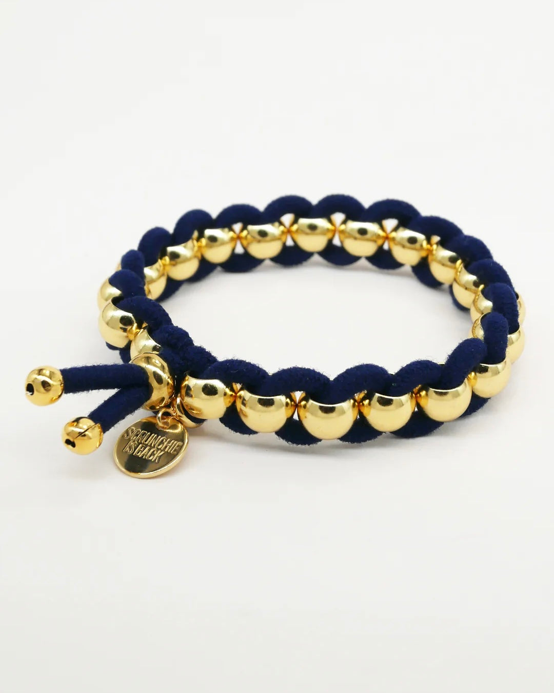 Bichous Golden Woven Scrunchie