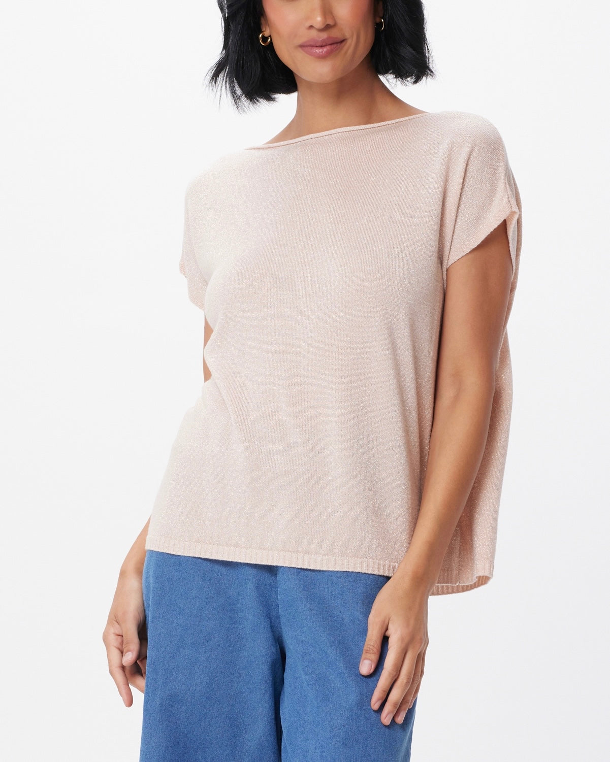 Fayth Sparkle top - Peach