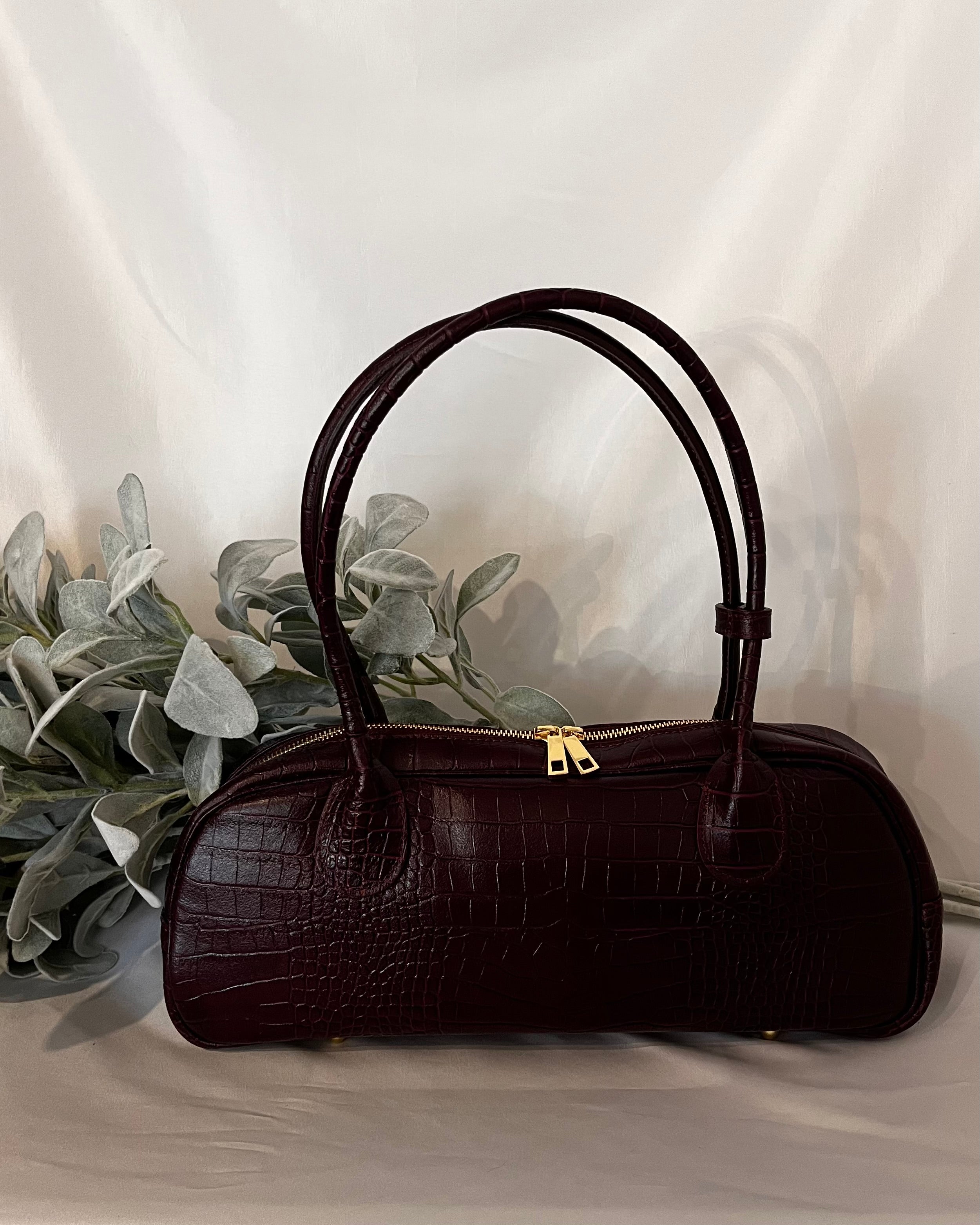 Dolce Bag - Burgundy Croc