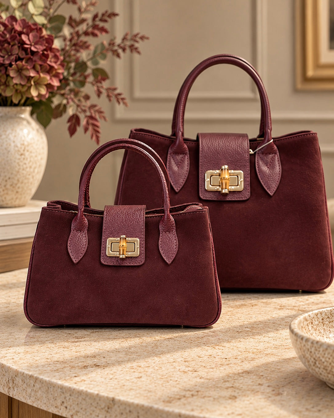 Arezzo Bag - Burgundy