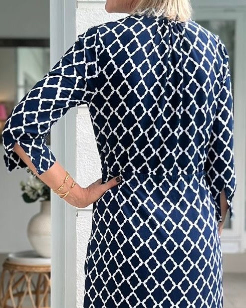 Eva Long - Navy Marquis