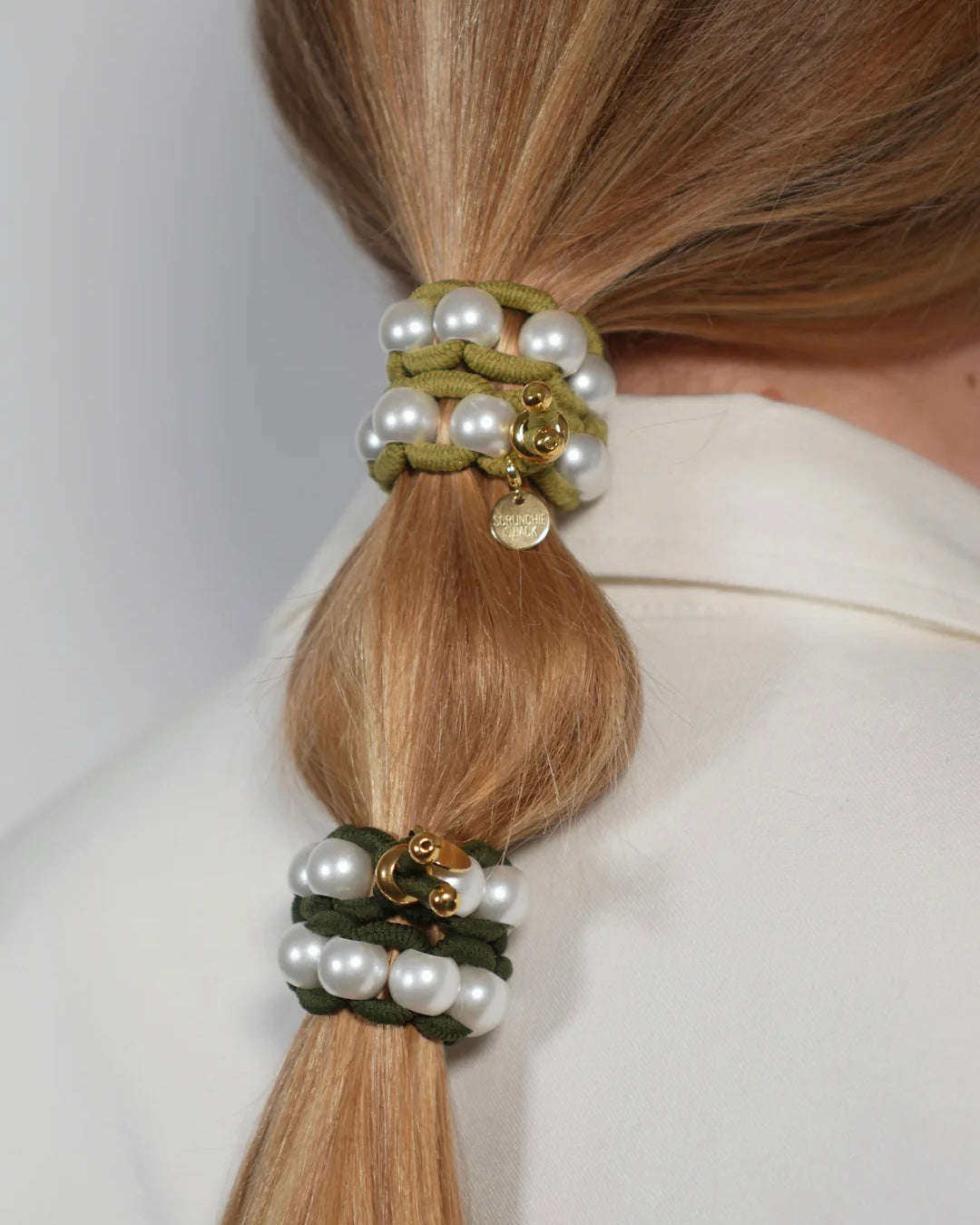 Bichous Pearly Woven Scrunchie