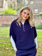 Linna Zipped Poncho