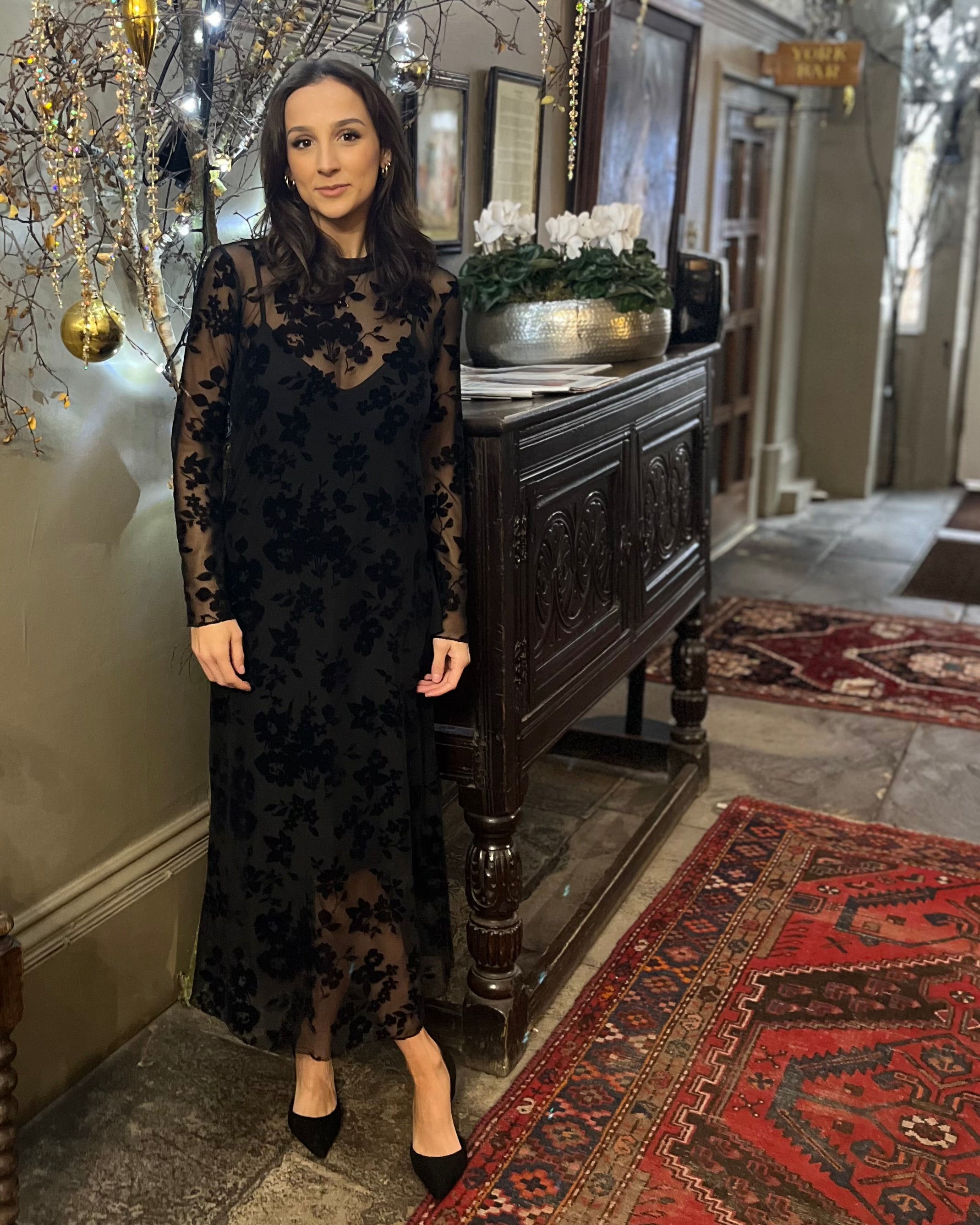 Blythe Lace Dress - Black