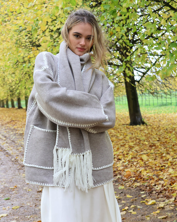 Scarlett Coat and Scarf - Grey