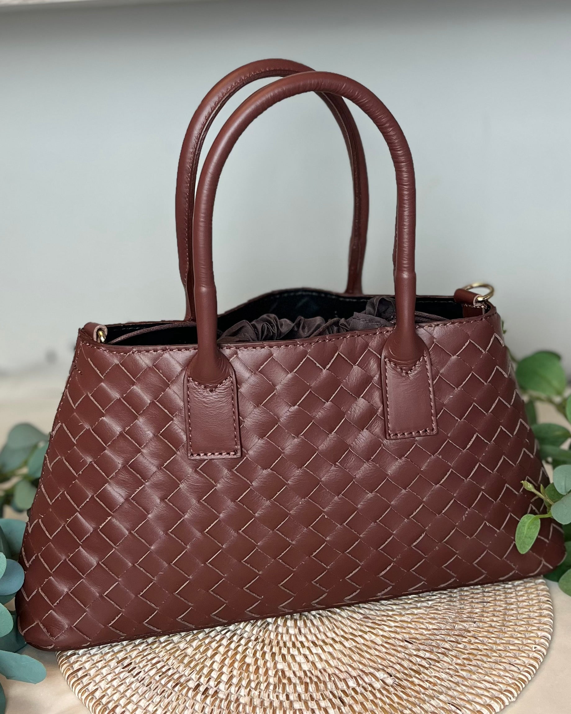 Trento Lattice Bag - Chocolate