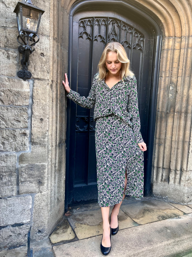 Katissa Printed Blouse - Ania Ecru