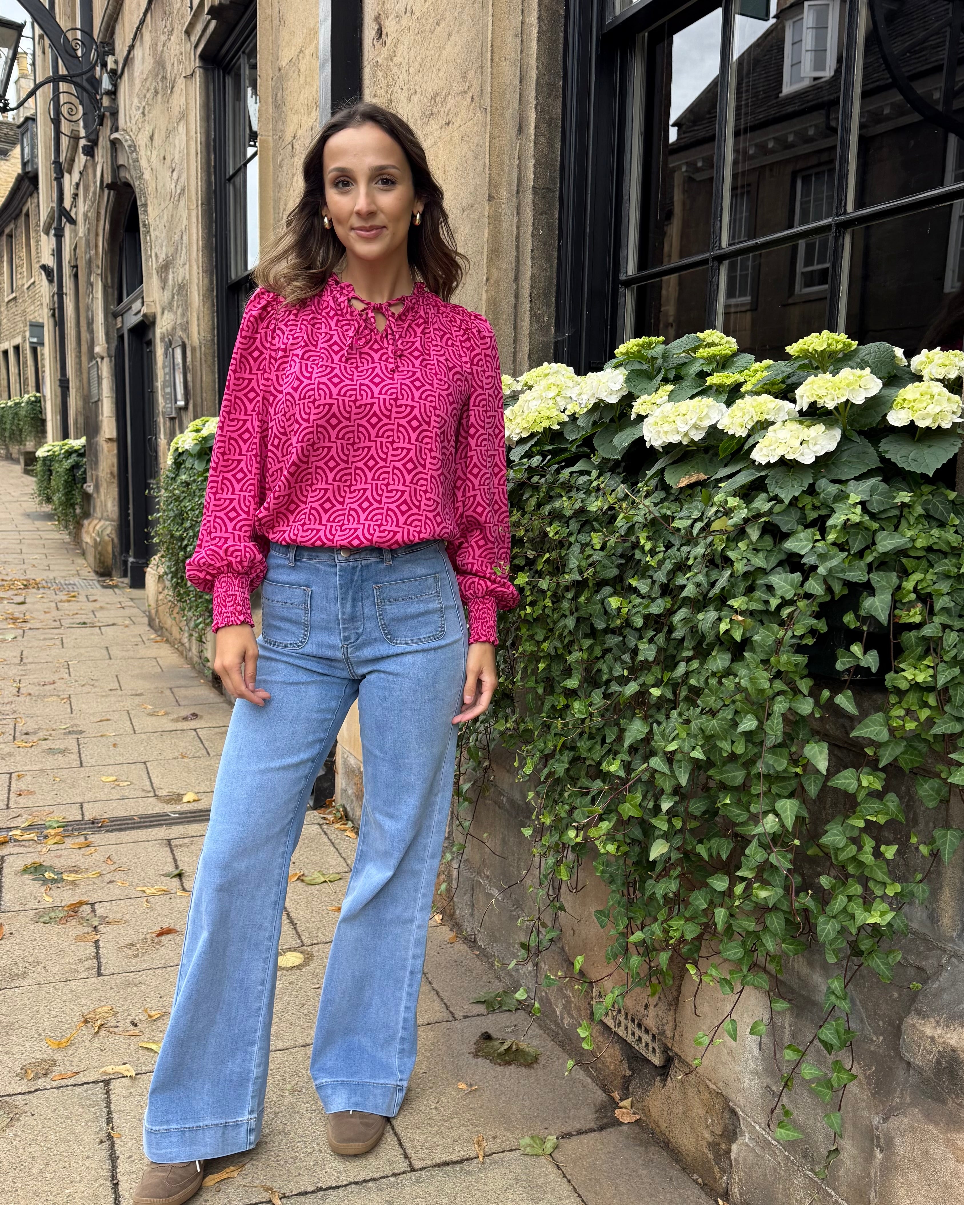 Justine Top - Magenta Large Maze