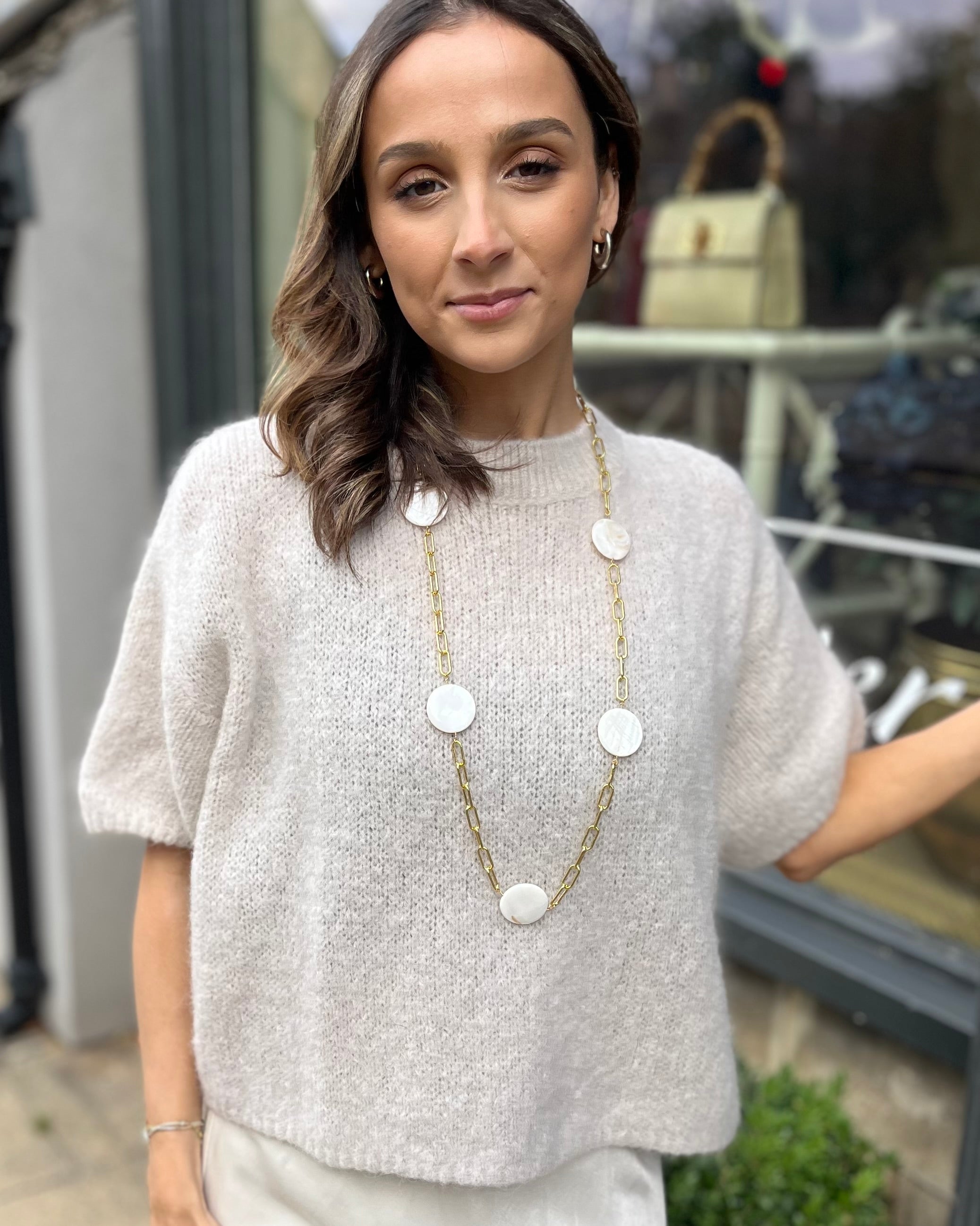 Renata Knit - Ecru