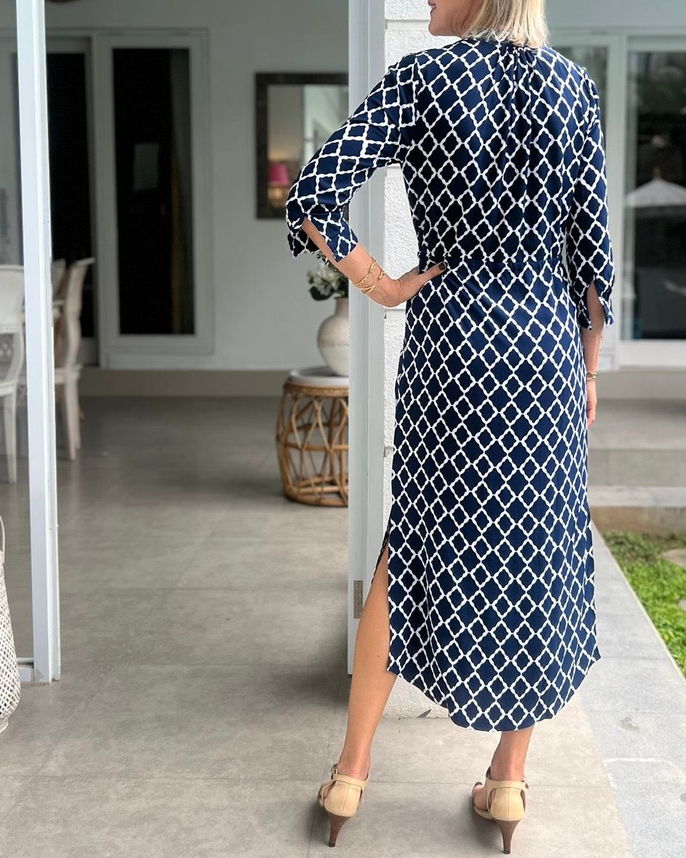 Eva Long - Navy Marquis