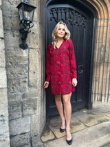 Oustine Short Dress - Red